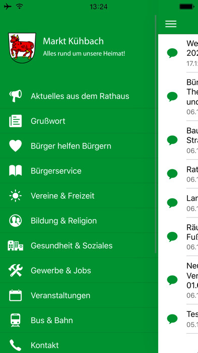 Emulate iPhone app Markt Kühbach using MyAndroid Emulate iPhone app Markt Kühbach using MyAndroid