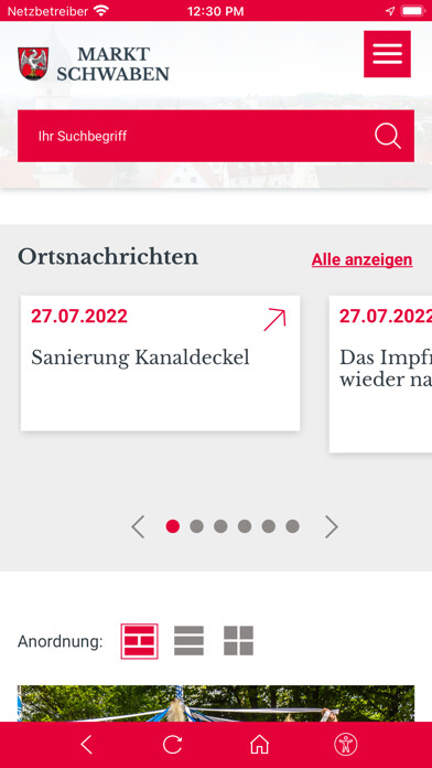 Emulate iPhone app Markt Schwaben using MyAndroid