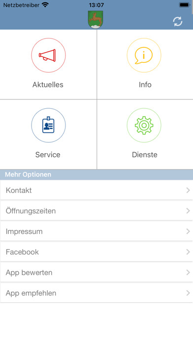 Emulate iPhone app Markt Wolnzach using MyAndroid