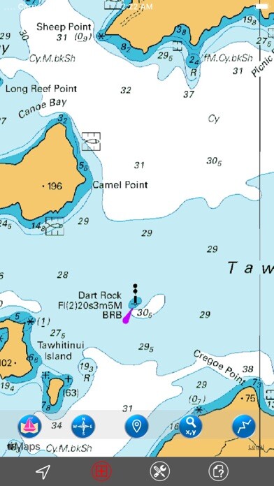 Emulate iPhone app Marlborough Sounds (NZ) GPS using MyAndroid