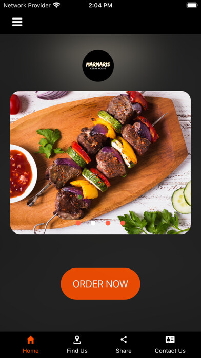 Emulate iPhone app Marmaris Kebab Kilmarnock using MyAndroid