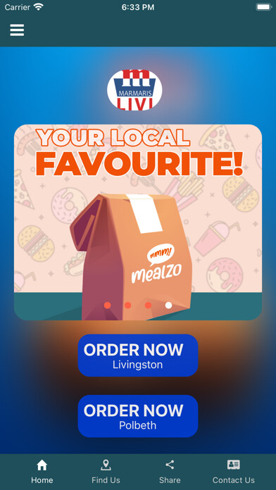 Emulate iPhone app Marmaris Takeaway Livingston using MyAndroid Emulate iPhone app Marmaris Takeaway Livingston using MyAndroid