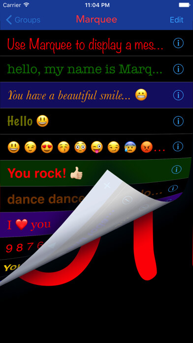 Emulate iPhone app Marquee using MyAndroid