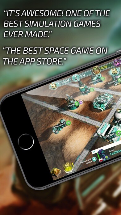 Emulate iPhone app Mars Tomorrow: Terraforming using MyAndroid