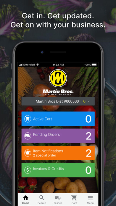 Emulate iPhone app Martin Bros Distributing using MyAndroid