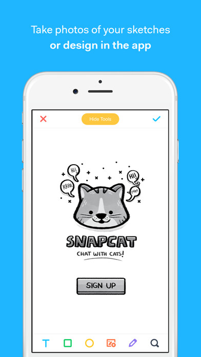 Emulate iPhone app Marvel — Design and Prototype using MyAndroid