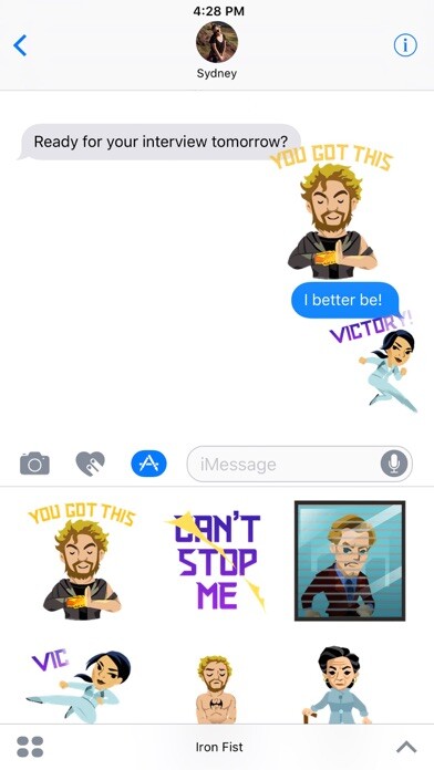 Emulate iPhone app Marvel Stickers: Iron Fist using MyAndroid Emulate iPhone app Marvel Stickers: Iron Fist using MyAndroid