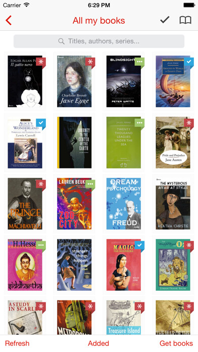 Emulate iPhone app Marvin Classic - eBook reader for epub using MyAndroid