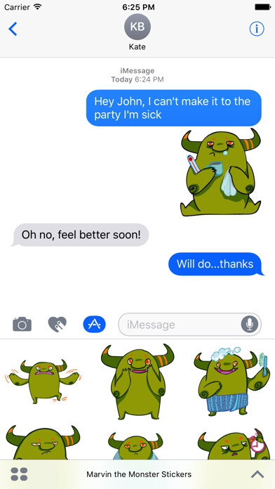 Emulate iPhone app Marvin the Ogre emojies! using MyAndroid Emulate iPhone app Marvin the Ogre emojies! using MyAndroid