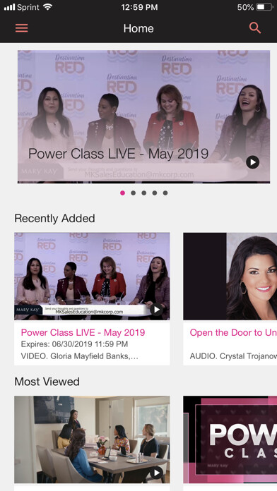 Emulate iPhone app Mary Kay® Mobile Learning using MyAndroid