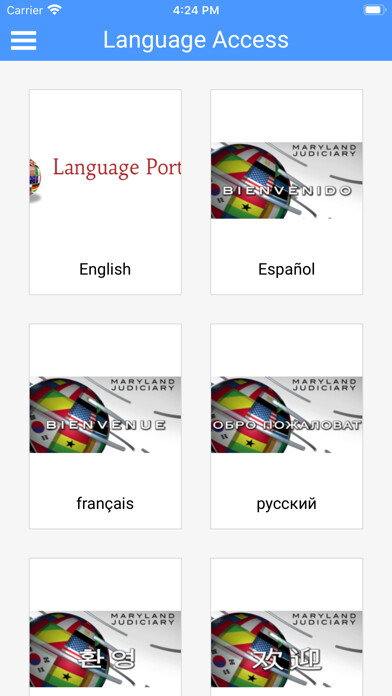 Emulate iPhone app Maryland Court Help using MyAndroid Emulate iPhone app Maryland Court Help using MyAndroid