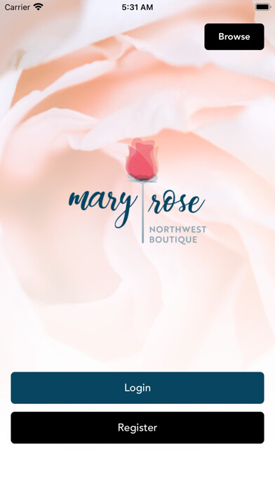Emulate iPhone app Mary Rose NW Boutique using MyAndroid Emulate iPhone app Mary Rose NW Boutique using MyAndroid