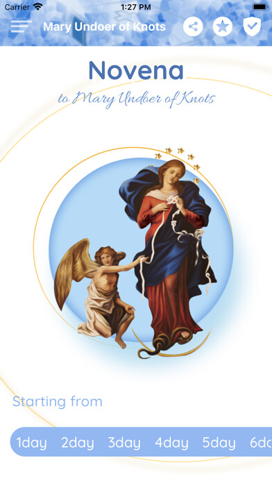 Emulate iPhone app Mary undoer of knots using MyAndroid Emulate iPhone app Mary undoer of knots using MyAndroid