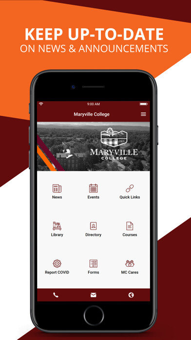 Emulate iPhone app Maryville College using MyAndroid Emulate iPhone app Maryville College using MyAndroid