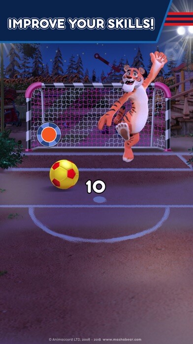 Emulate iPhone app Masha and the Bear Soccer game using MyAndroid