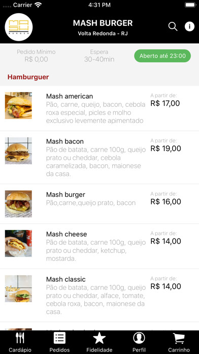 Emulate iPhone app Mash Burger - Delivery using MyAndroid Emulate iPhone app Mash Burger - Delivery using MyAndroid