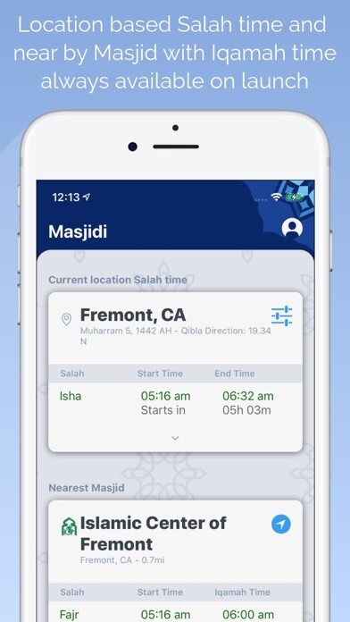 Emulate iPhone app Masjidi-Salah and Iqamah times using MyAndroid