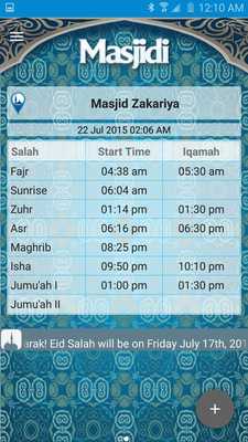 Emulate Android APK Masjidi