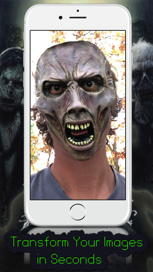 Emulate iPhone app Mask Booth - Transform into a zombie, vampire or scary clown using MyAndroid Emulate iPhone app Mask Booth - Transform into a zombie, vampire or scary clown using MyAndroid