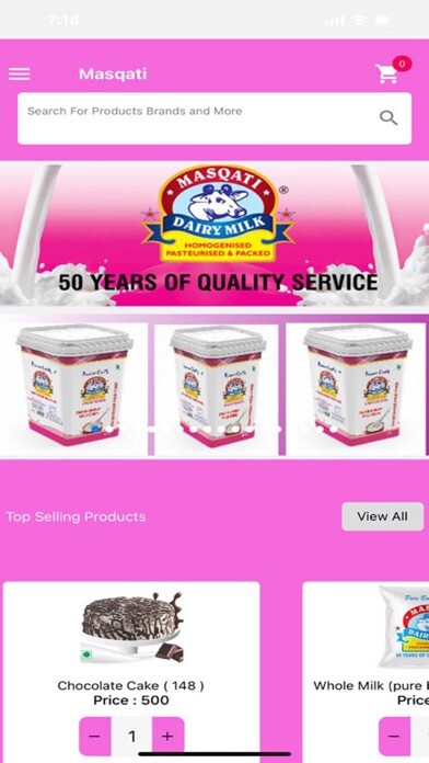 Emulate iPhone app Masqati Dairy using MyAndroid Emulate iPhone app Masqati Dairy using MyAndroid