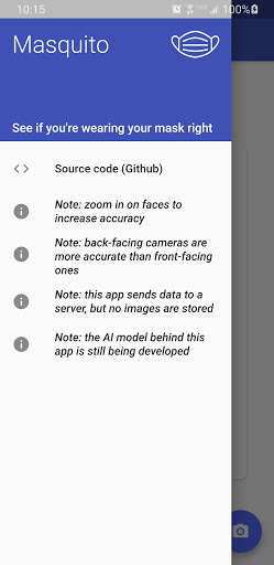 Run android online APK Masquito - AI Face Mask Detection from MyAndroid or emulate Masquito - AI Face Mask Detection using MyAndroid