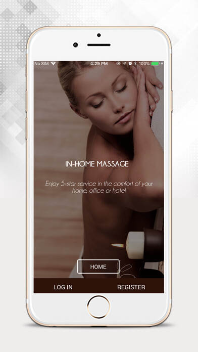 Emulate iPhone app Massage Club using MyAndroid