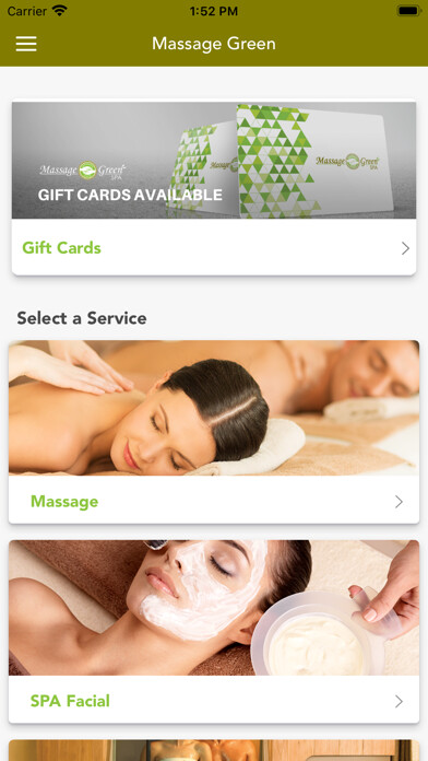 Emulate iPhone app Massage Green Spa using MyAndroid Emulate iPhone app Massage Green Spa using MyAndroid