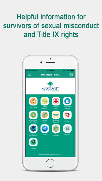 Emulate iPhone app Massasoit Title IX using MyAndroid Emulate iPhone app Massasoit Title IX using MyAndroid