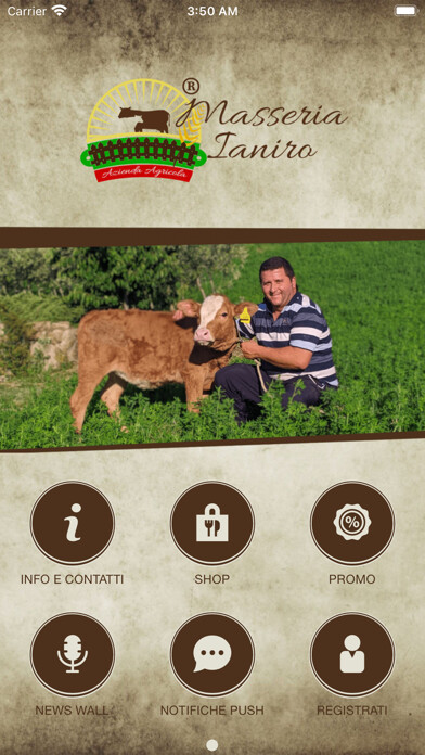 Emulate iPhone app Masseria Ianiro using MyAndroid