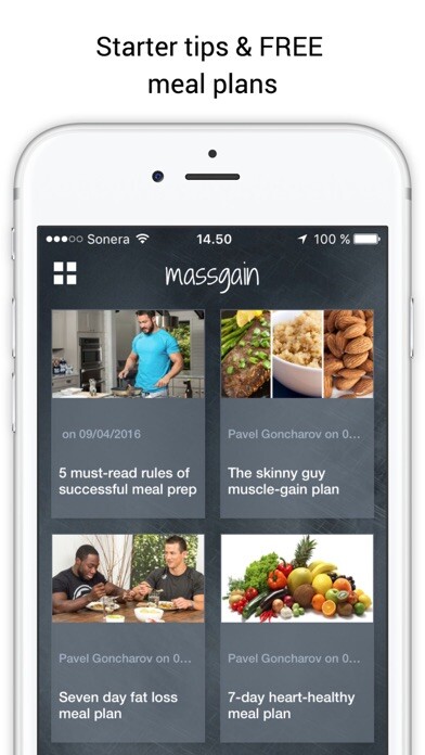 Emulate iPhone app Mass Gain Guide: starter tips & meal plans using MyAndroid Emulate iPhone app Mass Gain Guide: starter tips & meal plans using MyAndroid