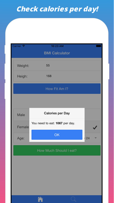 Emulate iPhone app Mass, Index BMI Calculator using MyAndroid Emulate iPhone app Mass, Index BMI Calculator using MyAndroid