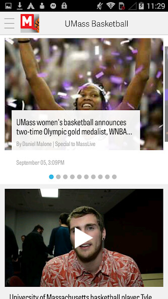 Emulate Android APK MassLive.com: UMass Hoops