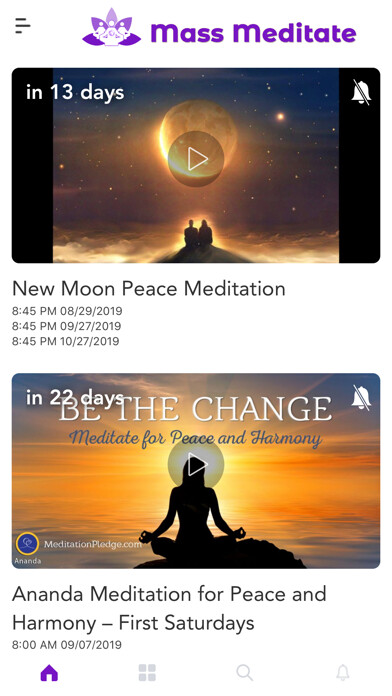 Emulate iPhone app Mass Meditate using MyAndroid