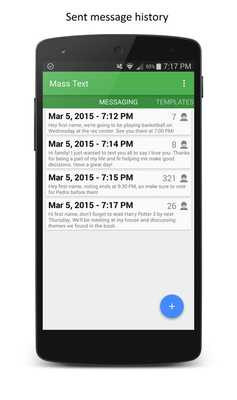 Emulate Android APK Mass Text