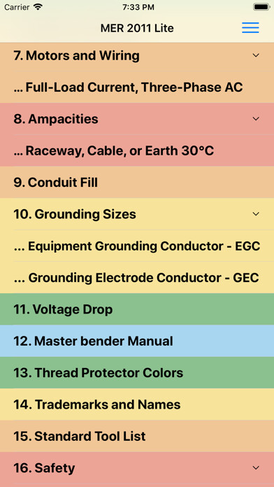 Emulate iPhone app Master Electrician Ref. Lite using MyAndroid Emulate iPhone app Master Electrician Ref. Lite using MyAndroid