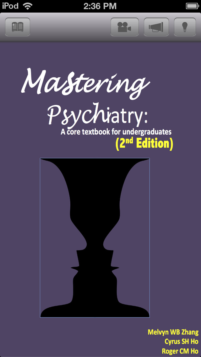 Emulate iPhone app Mastering Psychiatry - A core textbook for undergraduates using MyAndroid