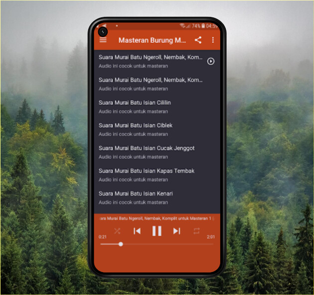 Run android online APK Master Kicau Murai Batu Juara from MyAndroid or emulate Master Kicau Murai Batu Juara using MyAndroid