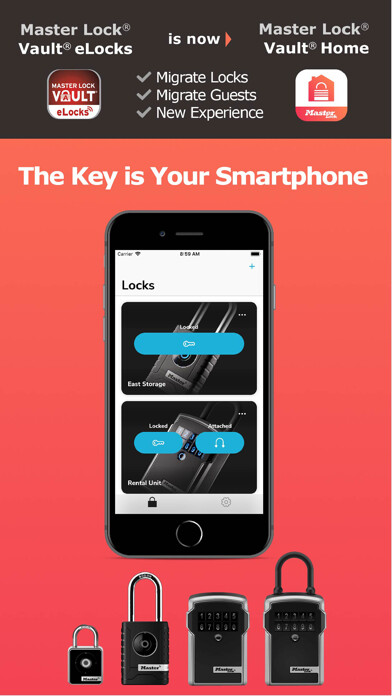 Emulate iPhone app Master Lock Vault Home using MyAndroid