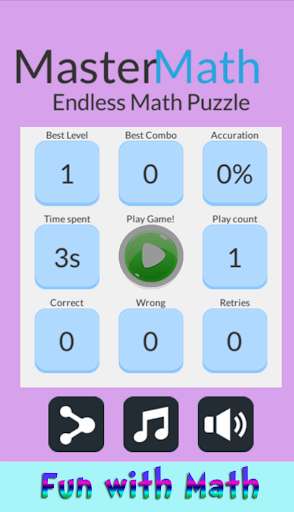Run android online APK Master Math Quiz  - King Puzzle from MyAndroid or emulate Master Math Quiz  - King Puzzle using MyAndroid