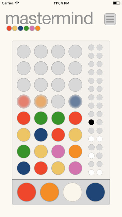 Emulate iPhone app mastermind: code guessing using MyAndroid Emulate iPhone app mastermind: code guessing using MyAndroid