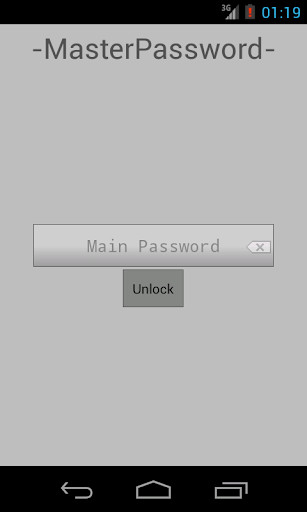 Run android online APK Master Password from MyAndroid or emulate Master Password using MyAndroid