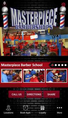 Emulate Android APK Masterpiece Barbershops