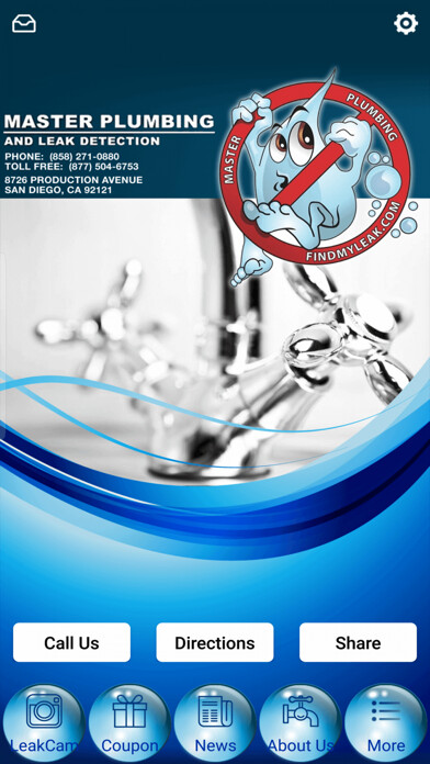 Emulate iPhone app Master Plumbing Leak Detection using MyAndroid Emulate iPhone app Master Plumbing Leak Detection using MyAndroid