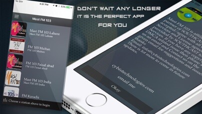Emulate iPhone app Mast FM 103 using MyAndroid