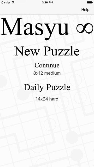 Emulate iPhone app Masyu Infinite using MyAndroid