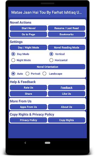 Run android online APK Matae Jaan Hai Tou By Farhat Ishtiaq Urdu Novel from MyAndroid or emulate Matae Jaan Hai Tou By Farhat Ishtiaq Urdu Novel using MyAndroid Run android online APK Matae Jaan Hai Tou By Farhat Ishtiaq Urdu Novel from MyAndroid or emulate Matae Jaan Hai Tou By Farhat Ishtiaq Urdu Novel using MyAndroid