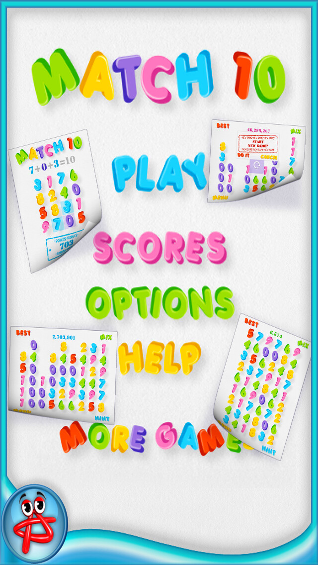 Emulate iPhone app Match 10: Free Math Puzzle using MyAndroid
