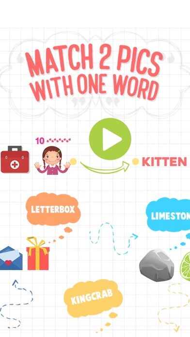 Emulate iPhone app Match 2 Pics With 1 Word using MyAndroid