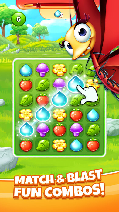 Emulate iPhone app Match 3 Game - Fiends Stars using MyAndroid