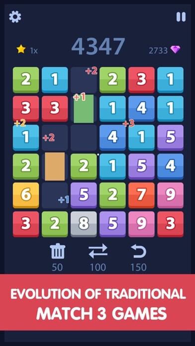 Emulate iPhone app Match and Merge - Six board sizes number puzzle using MyAndroid Emulate iPhone app Match and Merge - Six board sizes number puzzle using MyAndroid